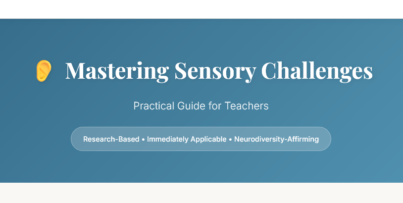 Mastering Sensory Challenges in the Classroom